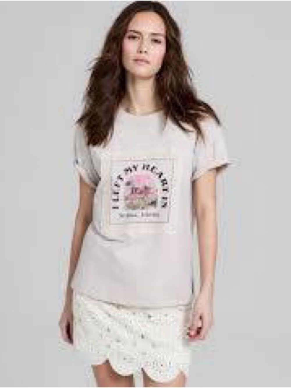 And Now This I Left My Heart in Sedona Arizona Lace Graphic Tee NWT Medium